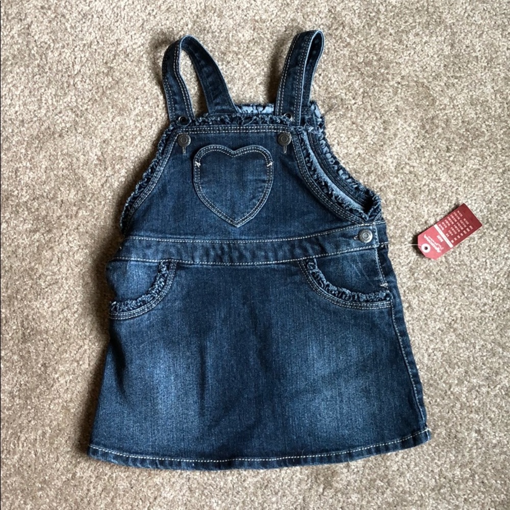 Jean overall dress